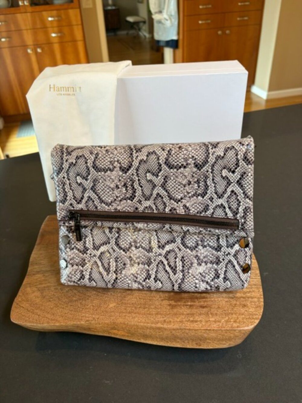 HAMMITT VIP MEDIUM SNAKE GUNMETAL - Picture 10 of 15